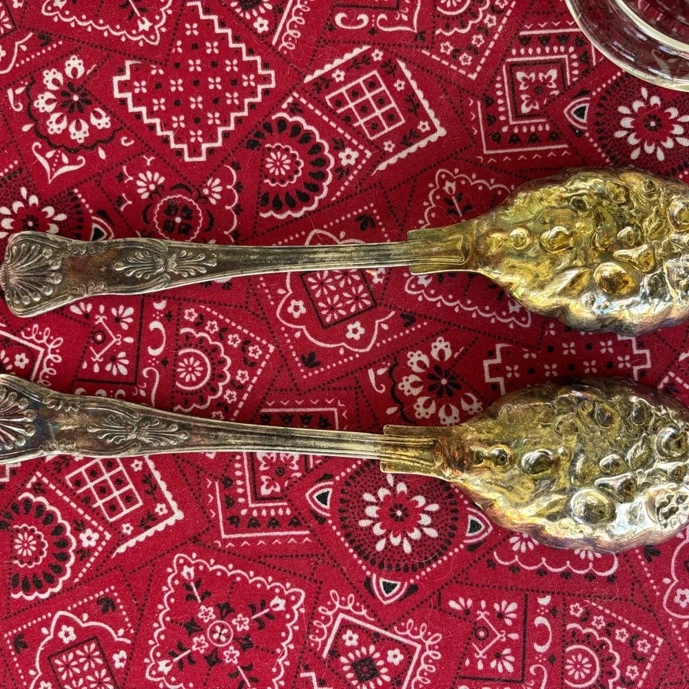 Silver Plated Collection Sugar Bowl w/Spoon Serving Spoins Salt/Pepper Shakers